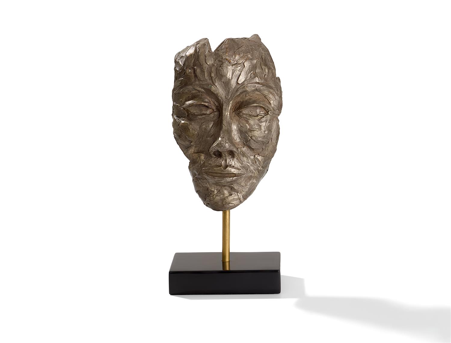 Silhouette Sculpture Silvered Bronz