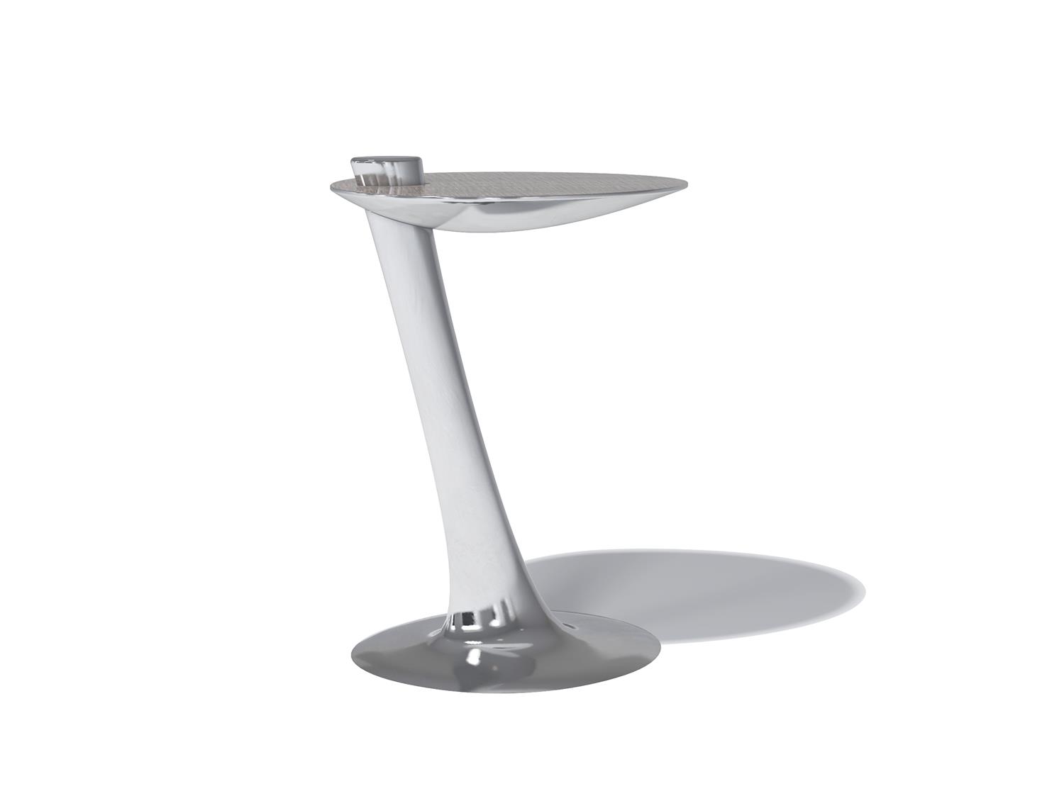 Surf Cocktail Table Polished Aluminum